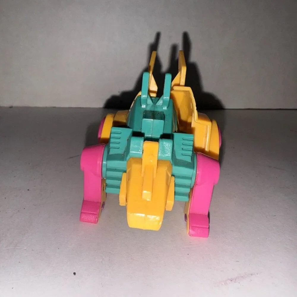 Vintage DinoTron Rextron & Stegotron Transforming Dinosaur Robot Toy Lot